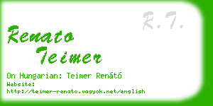 renato teimer business card
